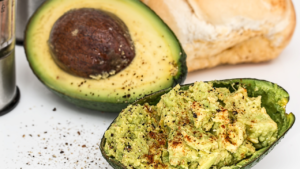 Mashed avocado is extremely smooth and high in nutrients.